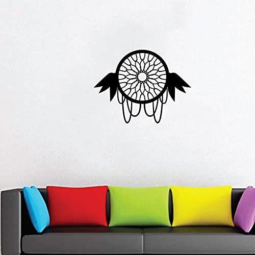 VVWV Wings Dream Catcher Wall Stickers for Living Kids Girls Boys Bedroom Home & Kitchen Hall Wall Vinyl Decor L x H 70 x 50 Cms