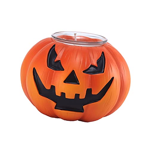 UJEAVETTE® Flickering Halloween Candles Fireplace Fall Pumpkin Tea Lights Harvest Decor