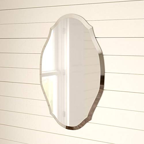 SDG Frameless Cuban Mirror N55 (18 x 24 Inch. with Beveled Edges, Suitable for Living/Bathroom)