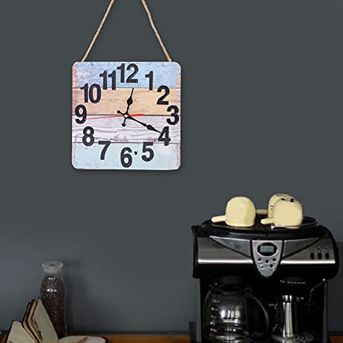 Clock, Quartz Clock Wooden Household Retro Style Large Number for Study Room for Living Room