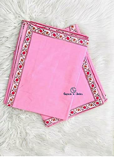 Gopesh e-Sales® Single Bed Dohar Blanket, Fabric - Pure Cotton -गर्मी में ओढ़ने वाली चादर (Pack of 2) Pink