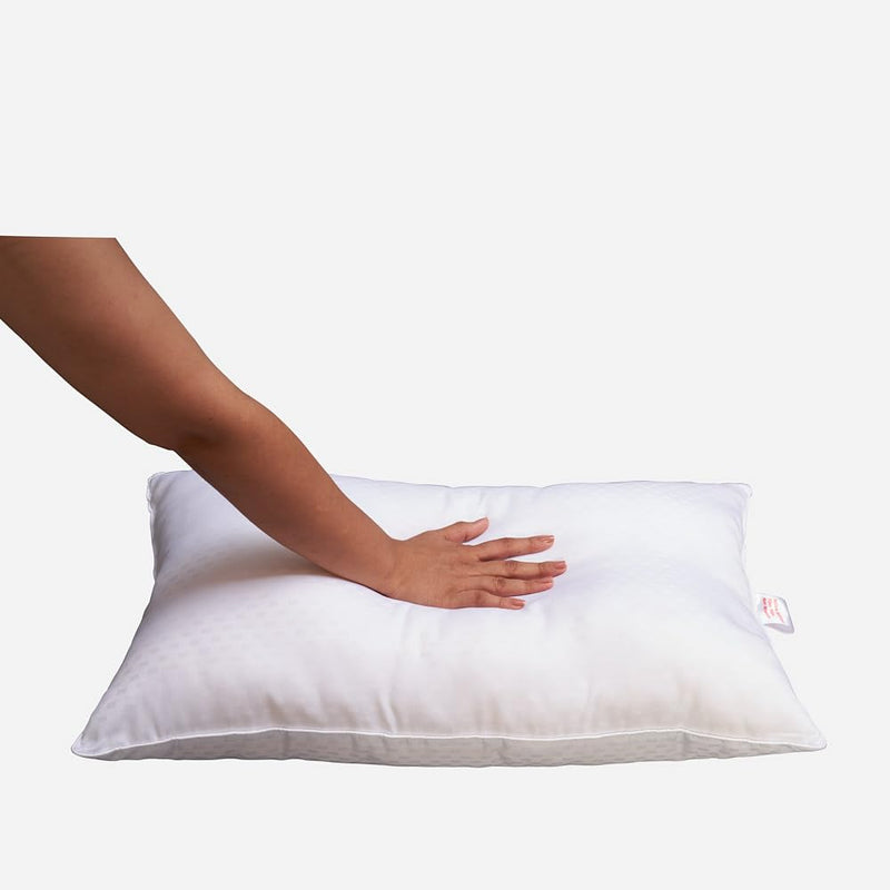 duroflex Polyester Bliss - Lightweight, Fibre Pillow with Breathable Fabric (27 X 17 Inches) Pack of 2, White