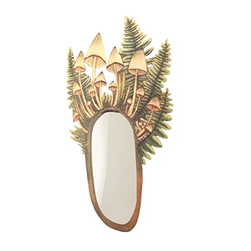 ATORSE® Wall Mirror Mushroom Shaped Farmhouse for Living Room Entryway Hallway D