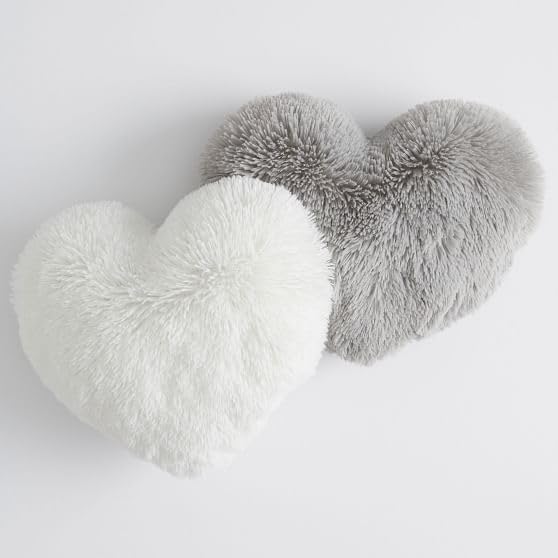 PICKKART Set of 3 Heart Shape Plush Pillow Small Size - 30 cm