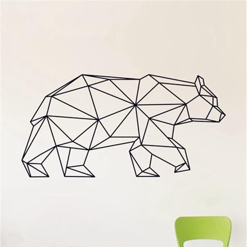 GADGETS WRAP Wall Decal Vinyl Sticker Wall Decoration - Geometric Bear Wall