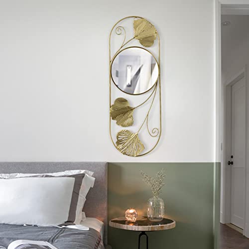 ATORSE® Wall Mirror Wall Mounted Wall Sculptures for Entrance Indoor Bathroom