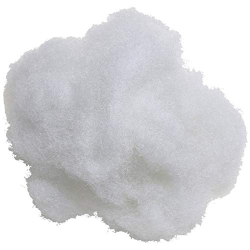 GRETHE Premium Polyester Fiber Fill for Re-Stuffing Pillows, Stuff Toys, Quilts, Paddings, Pouf, Stuffing, Filling - White , 500g