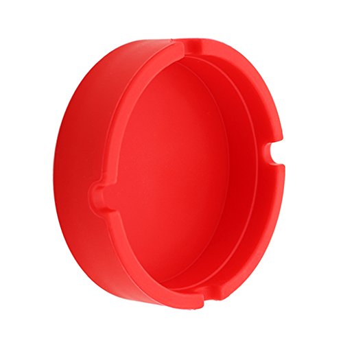 Round Silicone Ashtray Smoking Cigar Holder for Tabletop Office Red|Home & Garden | Kitchen, Dining & Bar | Kitchen Tools & Gadgets |1 Piece Silicone Ashtray