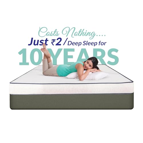 DEEP REST Deeprest Contour Profile Memory Foam Mattress | 10 Years Warranty | Durable and Long - Lasting Mattress | Pain Relief and Anti-Bacterial Mattress (Single,78 x 36, 6 Inch) (6 Inch, 78 x 36)