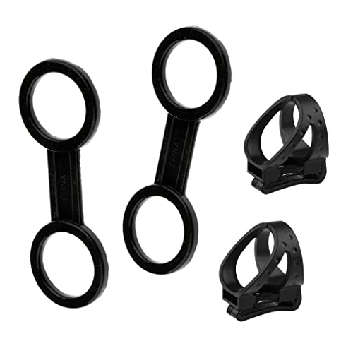 THE STYLE SUTRA®4 Pieces Universal Scuba Diving Snorkeling Mask Snorkel Keeper Clip Retainer