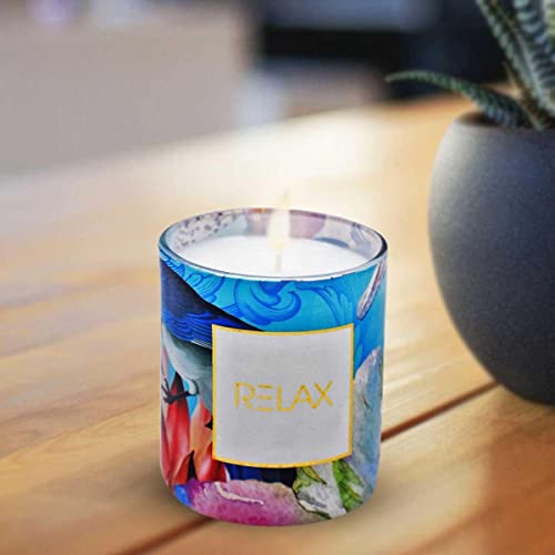 Soy Wax Scented Candle in Glass Jar for Home Fragrance and Home Decoration (40H Burn Time) (AXW2049-A)