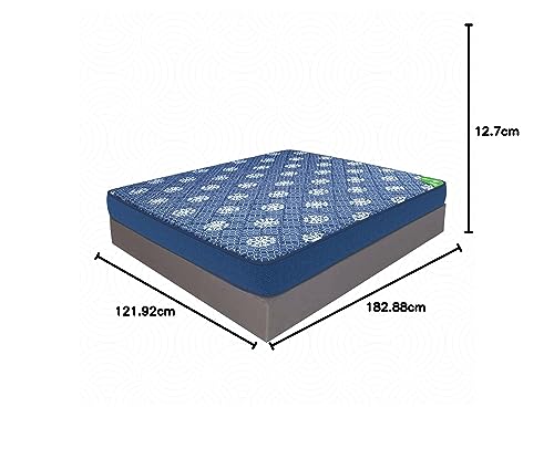 Sleepfresh Spinebond Plus High Resilience PU Foam 5 Inch Double Size Dual Comfort Mattress (72x48x5 Inches)