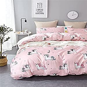 Magistic Super Soft Cartoon Print Microfiber Lightweight Reversible AC Dohar/Blanket (Unicorn Cartoon Print, Double Bed)