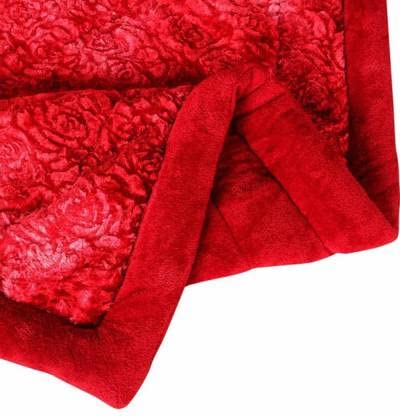 HOMERICA PREMIUM MICROFIBER FILLED QUILT RAZAI for WINTERS (CHERRY RED, SINGLE BED)