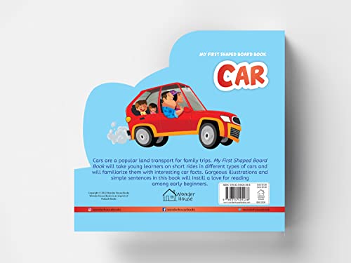 My First Shaped Board Books For Children: Transport - Car [Board book] Wonder House Books