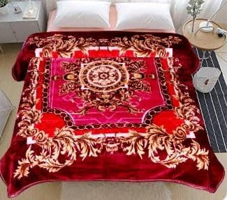 ALCITIC Home Luxurious Celerrio Warm Mink Blanket Double Bed for Winter. (90 x 90 Inches). Design Print Maybe Vary, multicolour