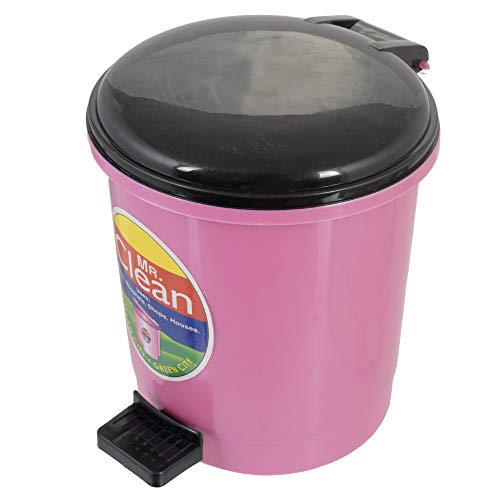 Kuber Industries Table Top Desk Garbage Dustbin Trash for Office Home Work Place,2 LTR(Pink)