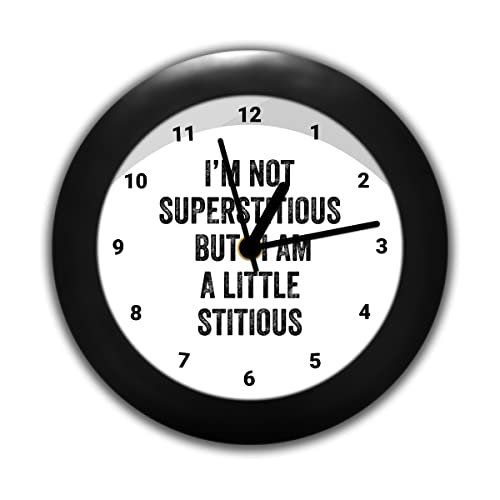 Epic Stuff - The Office - Little Stitious Design Plastic Round Table Clock (with Numbering) - Best Gifts for The Office Fans/Best Accessory for Home and Office Decor