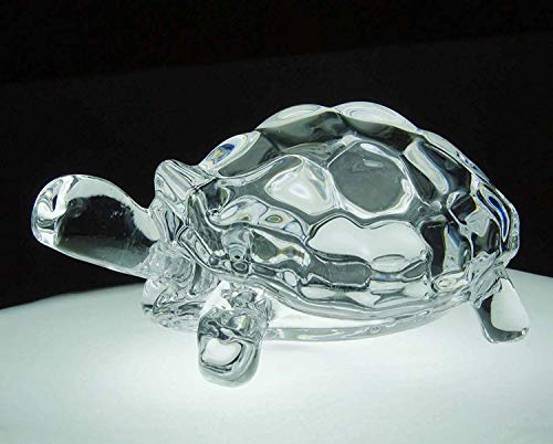 Bignay Chinese FENG Shui Tortoise Turtle Glass Statue Lucky Gift of Good Health