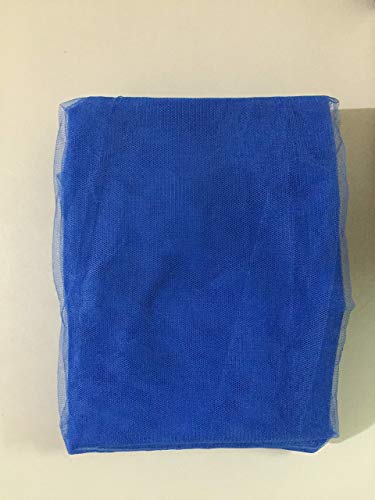 DIVAYANSHI Polycotton Mosquito net for Bed (Blue, 7 x 7 ft), 7x7 ft (F3-VWUX-657F)