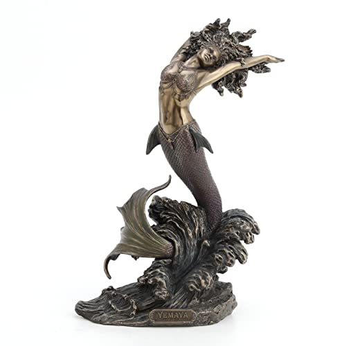 Veronese Design Ocean Goddess Yemaya Mother of The Seas Bronze Finish Statue