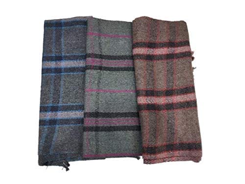 CHANDRAVATI Woolen Acrylic, Warm and Comfort Blanket (210 cm x 125 cm, Multicolor), Reversible [Janta]