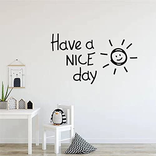 GADGETS WRAP Vinyl Decal Sticker Have a Nice Day Lovely Sun (Item Finish Size : 40cm x 23cm)