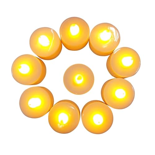 VARNI HOUSE MART Acrylic Flameless & Smokeless Decorative Candles Led Tea Light Candle Perfect for Gifts, Home, Room, Birthday, Anniversary Decorative Candles (Pack of 12) (Pack of 24)