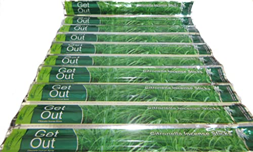 Aromatika Get Out 240 Mosquito Repellent Incense Sticks, Natural and Herbal Citronella Agarbatti Pack | Machar Agarbatti | Anti- Mosquito | Burn Time- 45 mins Approx