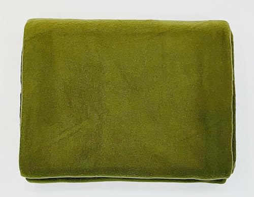 Bombay Dyeing All Season Very Soft & Cozy Light Weight Poly Acrylic Fleece Blanket. (Size : 220 cm x 150 cm) (Green)