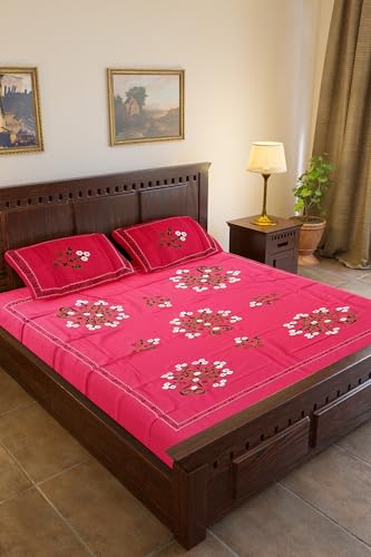 Kashmiri Work Handcrafted bedsheet KH8843