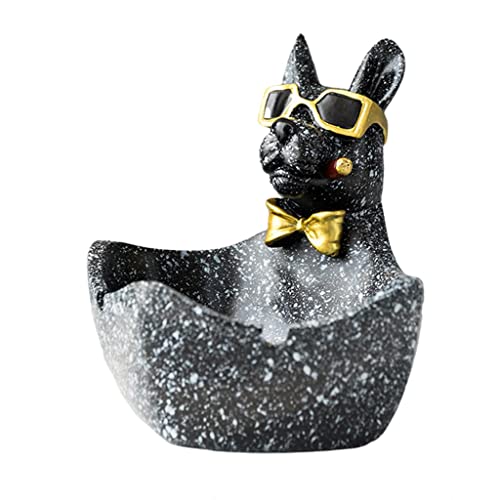 MYADDICTION Animal Figurine Ashtray Storage for Cigarettes Artware Office Decor Ornament Gray