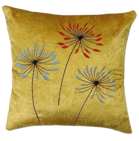 Trendy Cushion Pillow Cover Design-Yellow