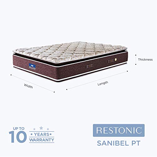 peps Restonic 6-inch Single Size Spring Mattress (Beige, 78x42x06)