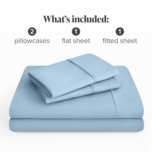 Ivy Union Premium Ultrasoft Wrinkle Resistant Microfiber Sheet Set, Full XL (Full XL, Light Blue) by Ivy Union