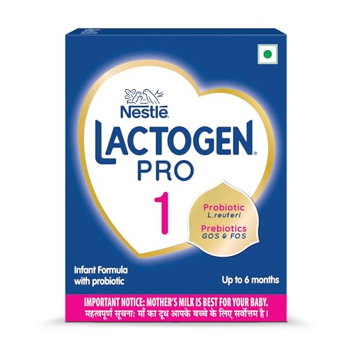 Nestlé LACTOGEN Pro 1, Infant Formula Up To 6 Months with Probiotic and Prebiotics, Bag-In-Box Pack, 400g