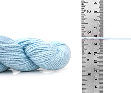 WOA Fashions Pastel Color Acrylic Hand Knitting Yarn (Baby Blue) (Hanks-150gms)