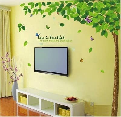 Kotia Home Decor Wall Sticker for Living Room Green Tree Wall Sticker