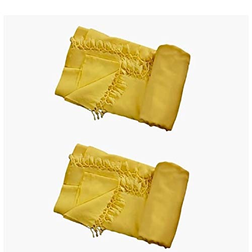 Cotton and Silk Bhagalpuri Chaddar (Yellow)