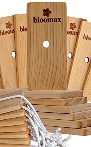 BLOOMAX® Original Natural Cedar Wood Blocks Repellent I Aromatic Cedar Blocks, Clothes Protection Storage Accessories wardrobes Drawers Freshener (Cedar Block's, Pack Of-20)