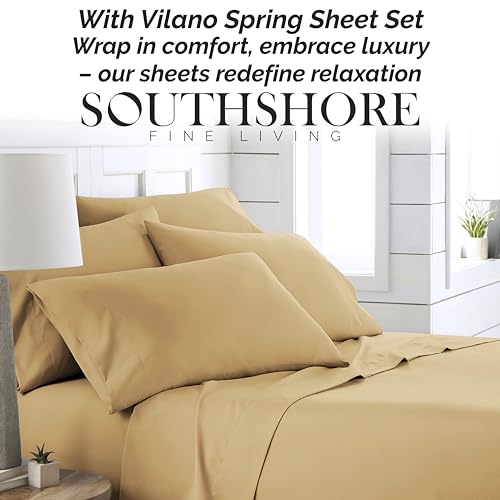 Twin, Gold : Southshore Fine Linens - 6 Piece - 21 Inch - Extra Deep Pocket Sheet Set (Twin, Gold)