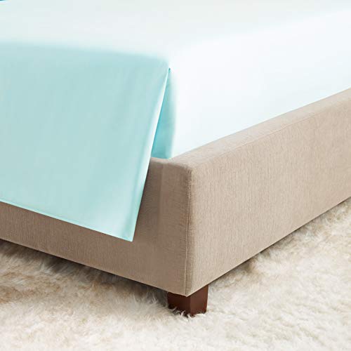 Empyrean Split King Sheets Set - 4 PC Soft Split King Bed Sheets - Double Brushed Microfiber Split King Sheets - Hotel Luxury Light Baby Blue Bed Sheets Split King Size, with 4 Corner Elastic Straps