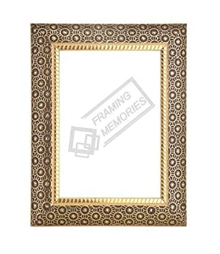 Cheval Glass Beveled : Designer Golden Star Photo Frame with Glass 16 X 20 Inches