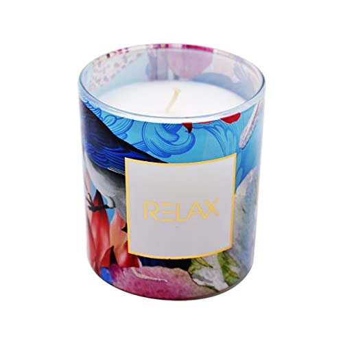 Soy Wax Scented Candle in Glass Jar for Home Fragrance and Home Decoration (40H Burn Time) (AXW2049-A)