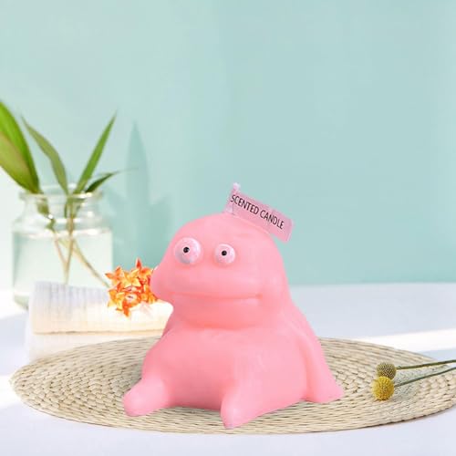 SAZ DEKOR Funny Scented Candles Gifts Decorative Candles for Anniversary Office Bedroom Pink 6cm