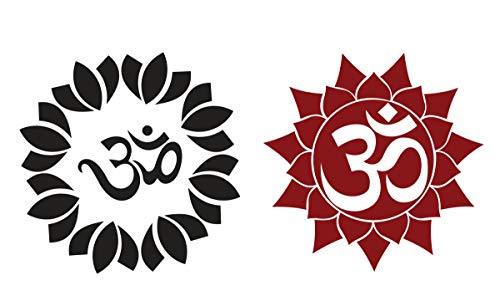 Diwali Special - Colourful Decorative Rangoli Sticker Size- 30 cm x 30 cm Set of 2 (AS133)
