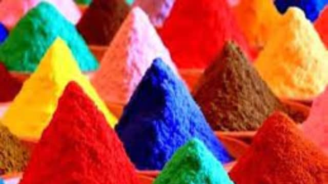 Holi Colours Made with Pure Starch powderHoli Colours Set, Abir Gulal for Holi, Pooja, Pack Natural Holi Colours of Red,Pink,Green,Yellow Pack of 100gm×4