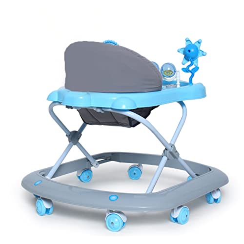 Funride Baby Walker 9 Months + Herby Foldable Activity Walker with Adjustable Height for Boys and Girls