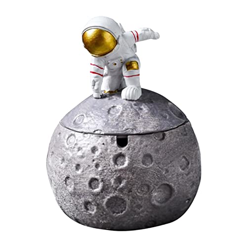 LR Decor E-Shop Modern Cartoon Astronaut Ashtray Ash Tray Cup Home Office Decor C
