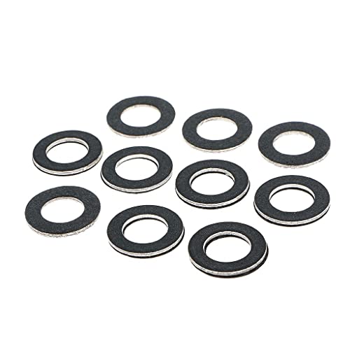 LOOM TREE® 10Pcs Oil Drain Plug Crush Washer Gaskets For 90430-12031 | 10 X Oil Drain Plug Gaskets